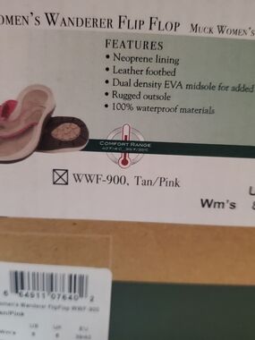 Muck Women's Wanderer Flip Flop - Tan/Pink
